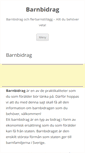 Mobile Screenshot of barnbidrag.info